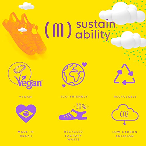 Melissa Sophie Jelly Flats for Women - Soft & Flexible Ballet Flats for Women with Bow Applique & M-Logo Strap, Slip-on Closed-Toe Women’s Jelly Shoes, Ballerina Flats, Pearly Blue, 9 - Image 3