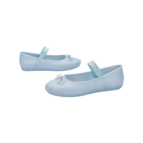 Melissa Sophie Jelly Flats for Women - Soft & Flexible Ballet Flats for Women with Bow Applique & M-Logo Strap, Slip-on Closed-Toe Women’s Jelly Shoes, Ballerina Flats, Pearly Blue, 9 - Image 5