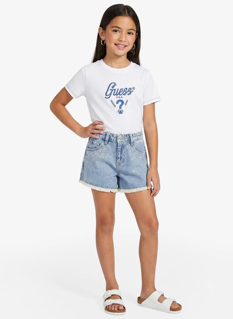Guess Youth Graphic Crew Neck T-Shirt