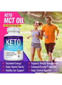 Toplux Keto Mct Oil Capsules Ketosis Diet 3000Mg Natural Pure Coconut Oil Extract Pills To Support Ketogenic Diet Source Of Energy Easy To Digest For Men Women 90 Softgels Supplement  - Image 4