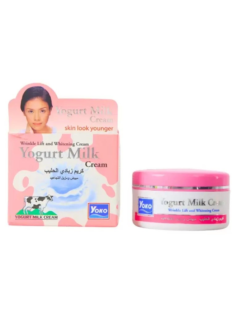 YOKO Yogurt Milk Cream, Wrinkle Lift and Whitening Cream For Younger Looking Skin- 50gms - Image 1
