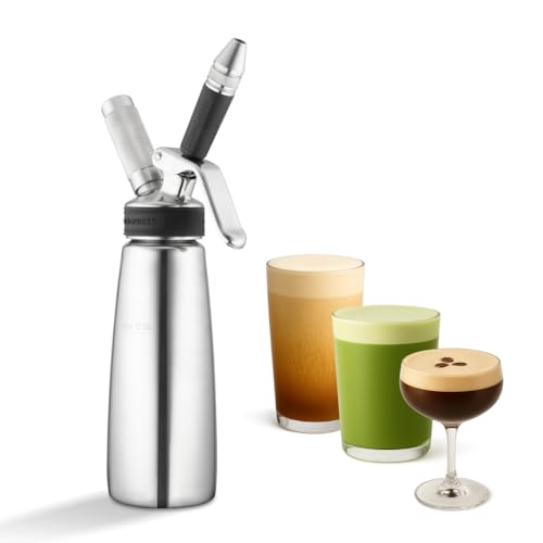 Hatfields London Original NitroPress - Nitro Cold Brew Coffee Maker | Portable Nitrogen Infuser for Smooth Nitro Drinks, Cold Brew, Cocktails & Tea at Home or On the Go | Uses N2 Cartridges | Stainless Steel Design - Image 1