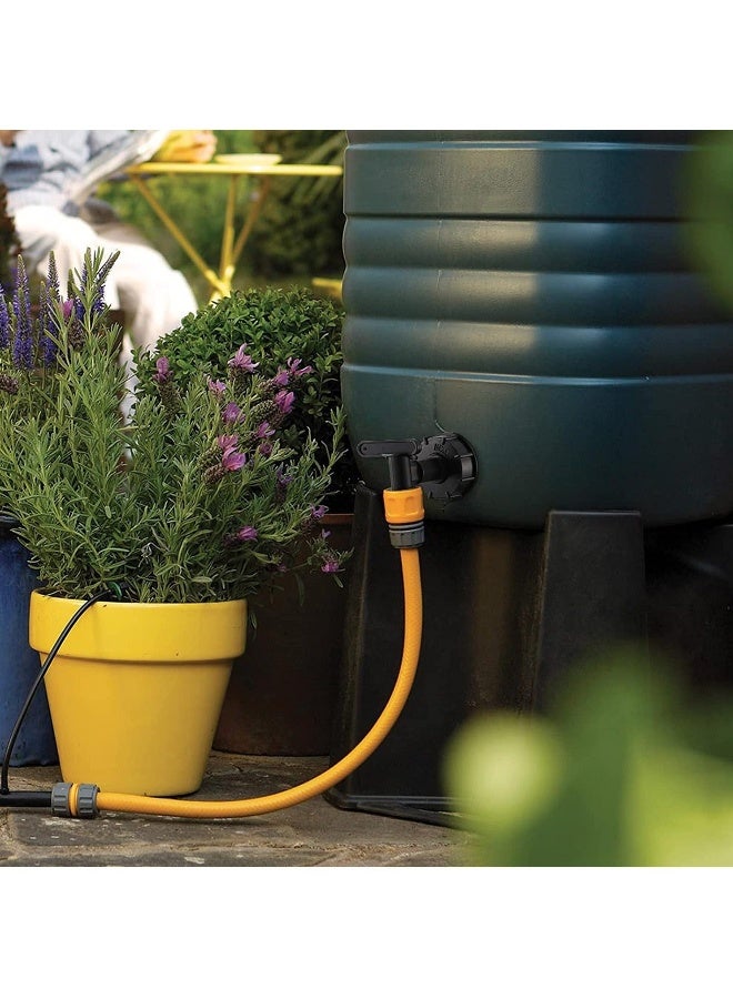 2PCS Water Tap, ¾ BSP Thread for Water Hose Connector,  Faucets for Kitchen and Garden Storage Bucket Black - Image 4