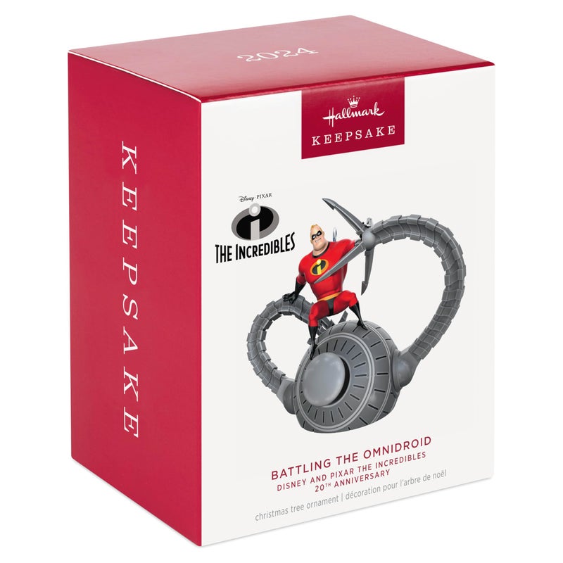 Hallmark Keepsake Hallmark Themsake Christmas Ornament 2024 Disney و Pixar The Incredibles 20th Anniversary تقاتل هدايا الشحوم لمحبي ديزني - Image 3