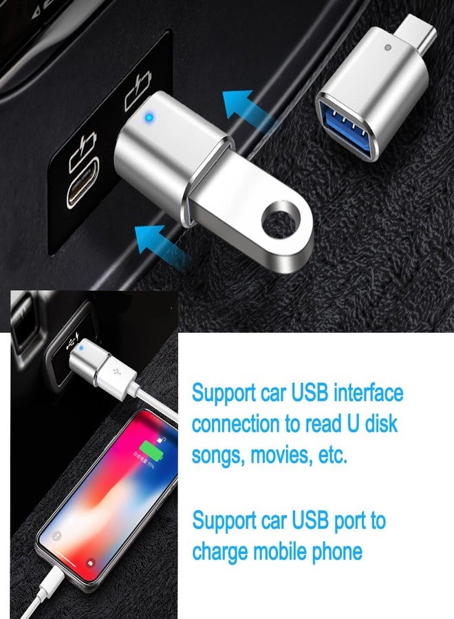 KLAQQED محور USB KLAQQED 3.0، مقسم USB 1 إلى 4 مخرج، موسع USB محول متعدد المنافذ، 4 قطع محول USB إلى USBC-C، محول USB C إلى USB، محول USB A إلى USB C، محول OTG نوع C (4 قطع محول) - Image 5