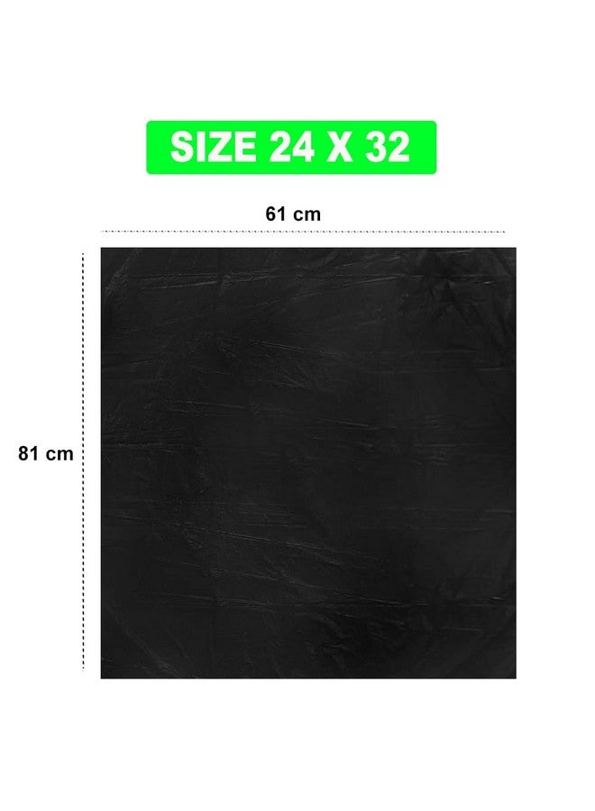 ELLA Ella Garbage Bags 24 x 32 Inches (Large) 60 Bags 4 Rolls Black Color With Check Duster Cloth Free  - Image 4