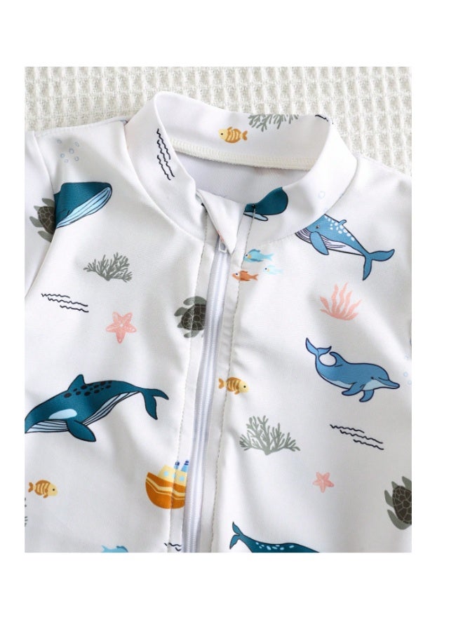 Boys' Swim Romper - Short Sleeve (4-6 Years) - Image 2