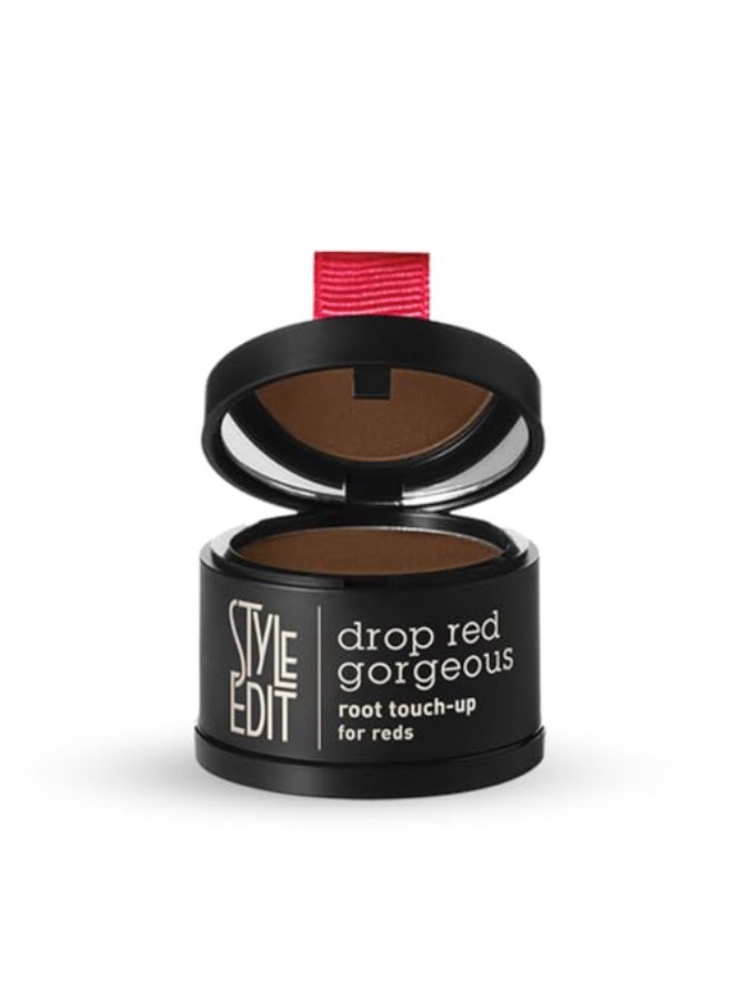 STYLE EDIT Root Touch Up Powder for Dark Red Hair by Style Edit Mineral Infused Binding Hairline Powder Cover Grays 2 Pack - Image 4