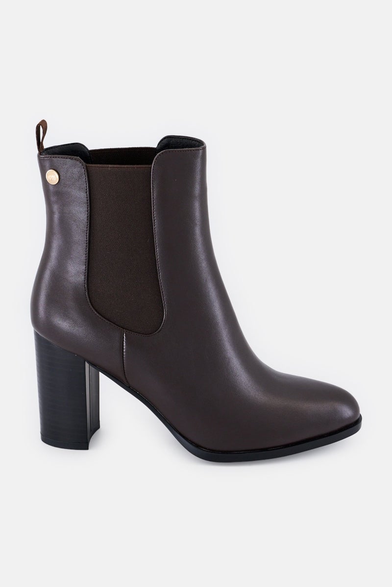 NINE WEST Women CEPAN2PR Slip On  Mid Calf Boots, Brown - Image 2