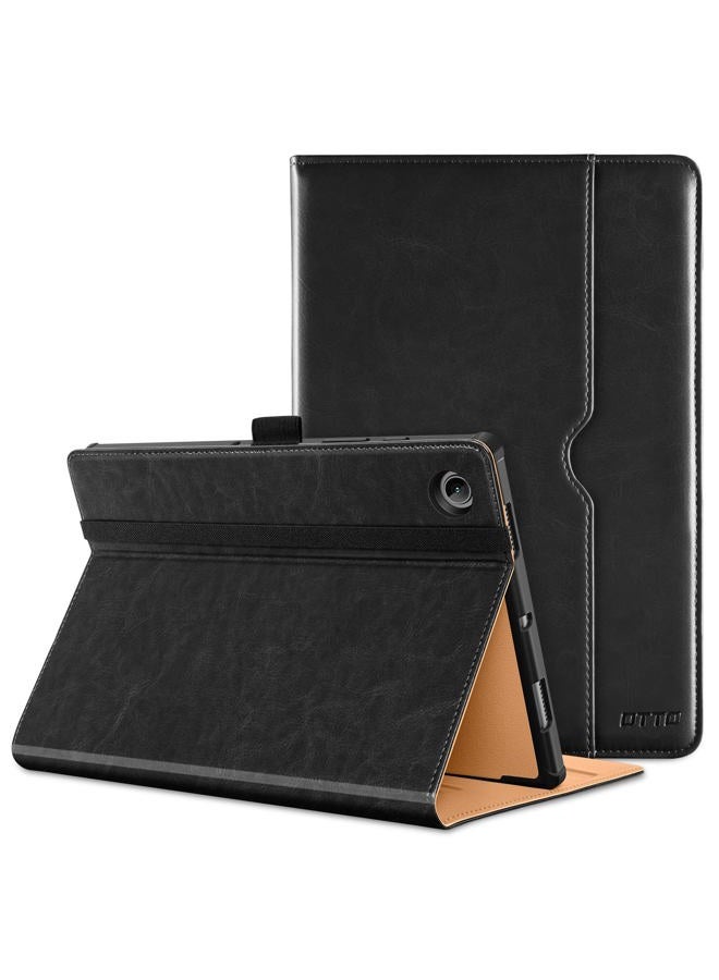 DTTO for Samsung Galaxy Tab A8 10.5 inch Case 2022, Premium Leather Business Folio Stand Cover with Built-in Hand Strap for Samsung Galaxy Tab A8 10.5'' 2022 Model [SM-X200/X205/X207], Black - Image 1