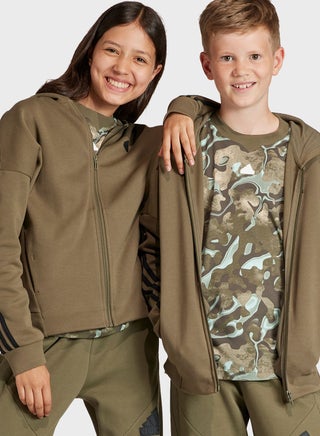 Future Icons 3-Stripes Full-Zip Hooded Track Top