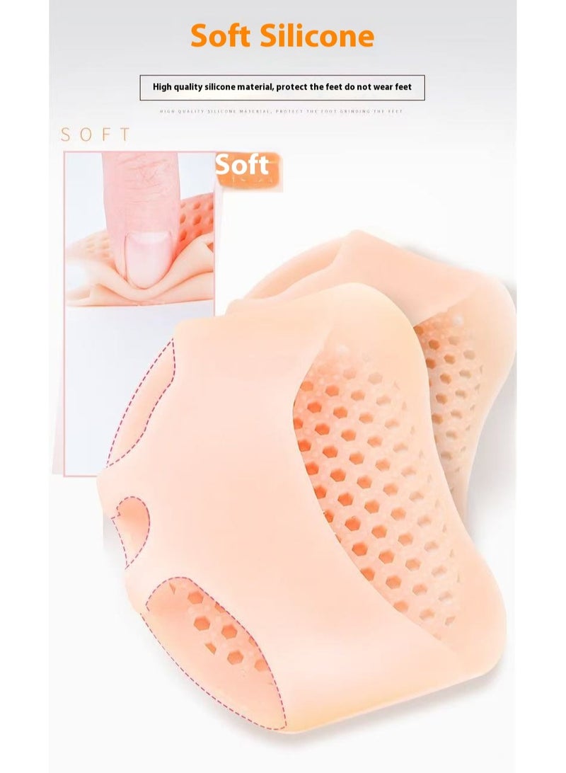 2 Pairs Silicone Toe Caps with Forefoot Gel Pads – Soft Cushions for Blisters & Pressure Relief, Ballet, Running, High Heels - Image 5