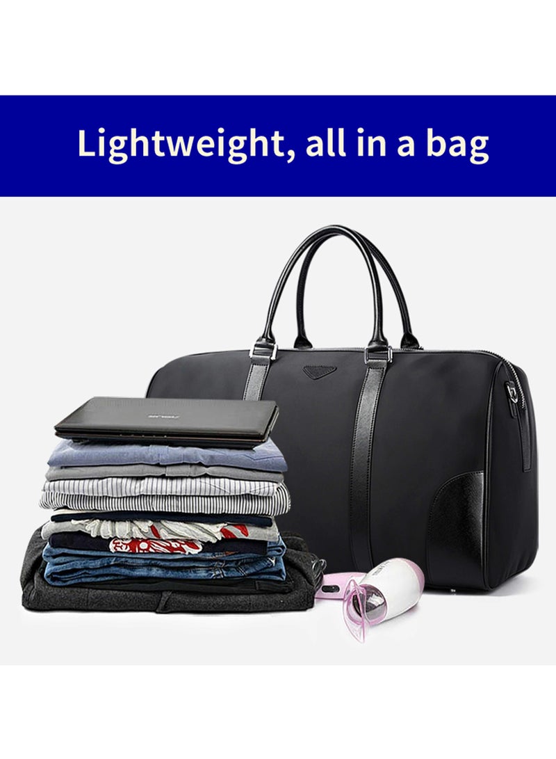 Bopai Unisex Premium Duffel Bag 30L Water Resistant Large Capacity Gym Bag with Multiple Compartment for Men and Women, BO-DF721, Black - Image 4