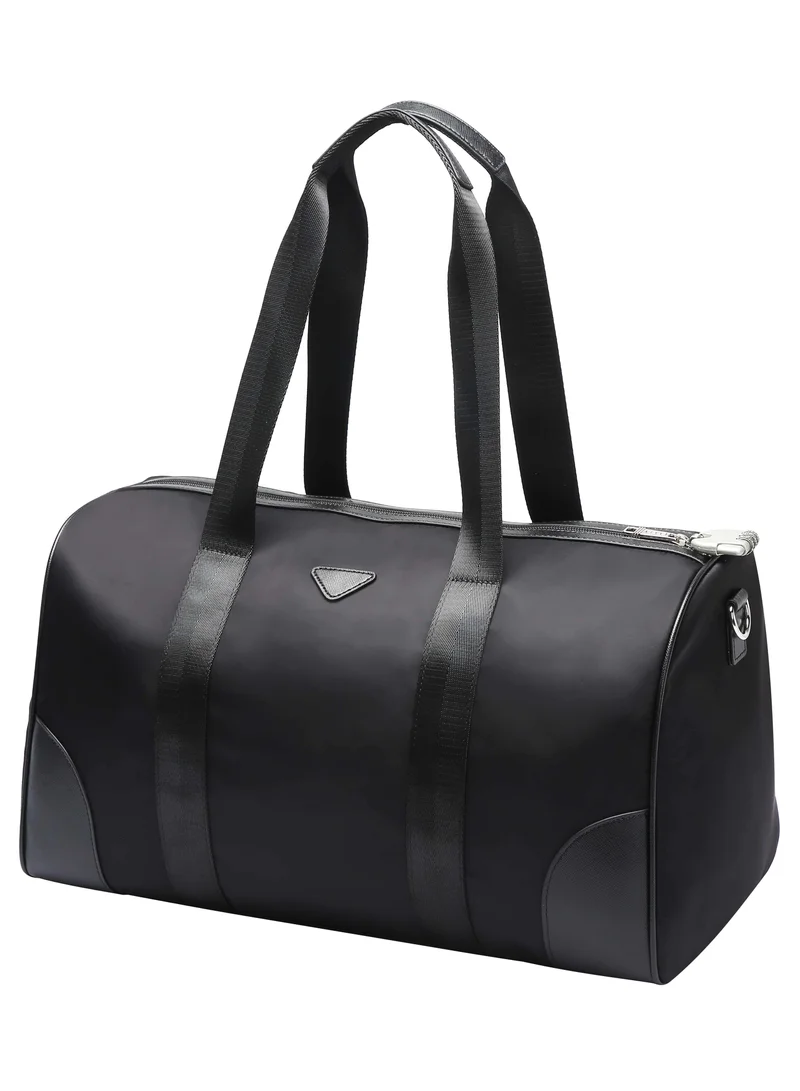 Bopai Unisex Premium Duffel Bag 30L Water Resistant Large Capacity Gym Bag with Multiple Compartment for Men and Women, BO-DF721, Black