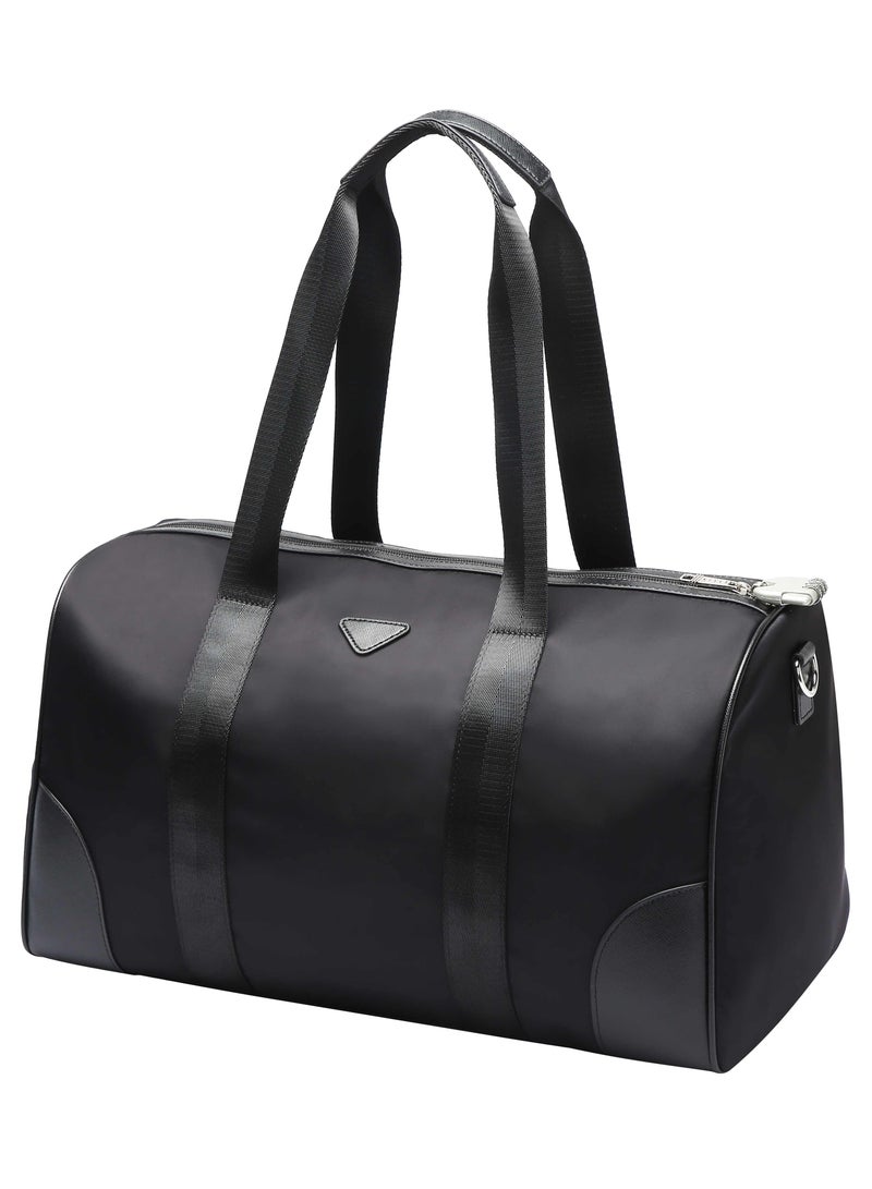 Bopai Unisex Premium Duffel Bag 30L Water Resistant Large Capacity Gym Bag with Multiple Compartment for Men and Women, BO-DF721, Black - Image 1
