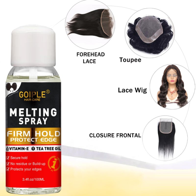 Goiple Hair Extension Adhesive Spray Kit - Lace Front Wig & Closure Glue, No Melt for Wigs & Extensions - Image 4
