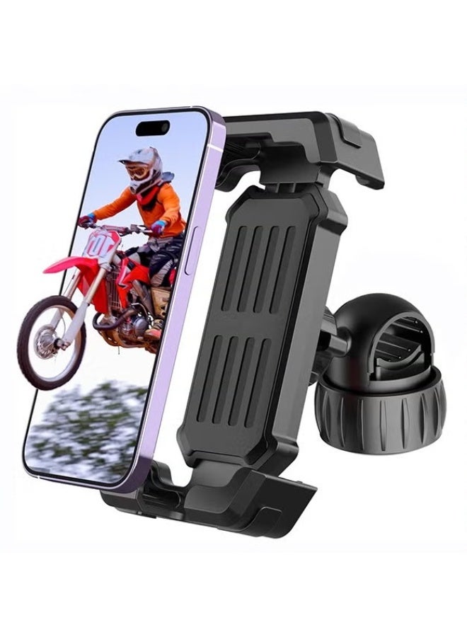 EETU Bike Phone Mount Holder,Motorcycle Phone Mount,Adjustable iPhone Bike Mount,Universal Handlebar Phone Mount For 4.7-7.2 Phone,Quick Install,Phone Stand For Bicycle Motorcycle E-Bike Scooter Stroller - Image 1