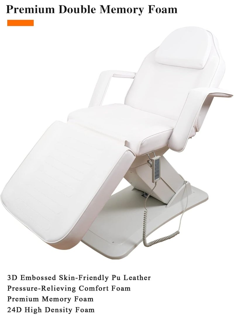 Meishida Full Electrical 3 Motors & 3 Section Foldable Table Chair Facial Massage Adjustable Bed for Beauty Salon, Spa Eequipment  - Image 3