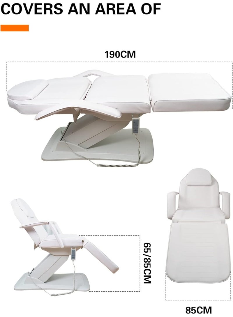 Meishida Full Electrical 3 Motors & 3 Section Foldable Table Chair Facial Massage Adjustable Bed for Beauty Salon, Spa Eequipment  - Image 5