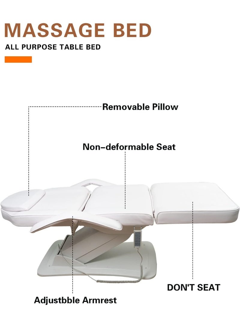 Meishida Full Electrical 3 Motors & 3 Section Foldable Table Chair Facial Massage Adjustable Bed for Beauty Salon, Spa Eequipment  - Image 4