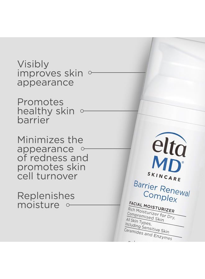 EltaMD Barrier Renewal Complex Face Moisturizer for Dry Skin, Sensitive Skin Moisturizer for Face, 1.7 oz Pump - Image 3
