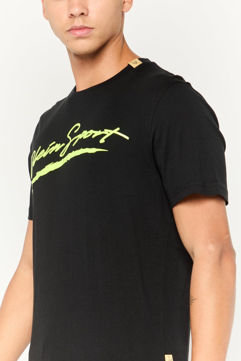 PHILIPP PLEIN تي شيرت رياضي للرجال من بلاين سبورت بأكمام قصيرة، خارجي، أسود - Image 3