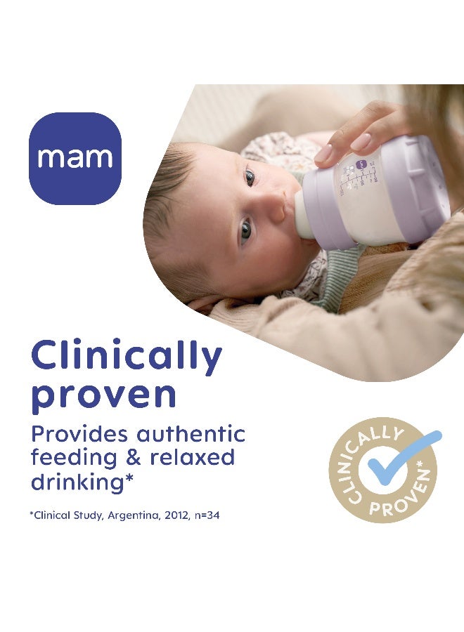 MAM Easy Start Anti-Colic Baby Bottle, 320 ml with Size 3 Teat, Boy - Image 4
