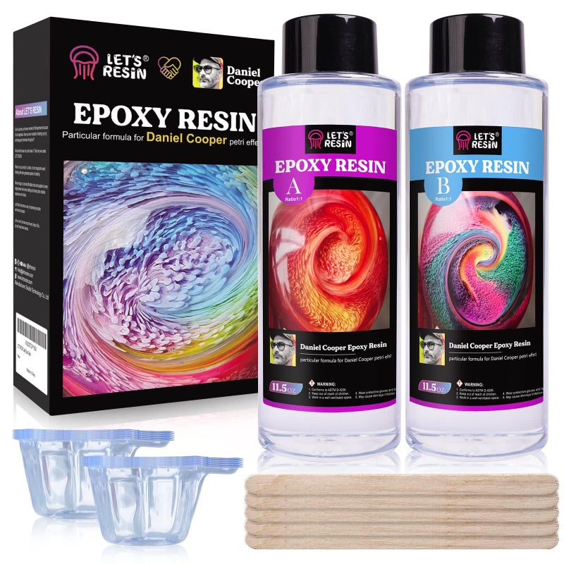 LET'S RESIN Bubble Free Epoxy Resin, 23oz Crystal Clear Resin Kit for Crafts, Jewelry,Art, Casting, DIY Art Kit with Cup, Stir Stick for Adults, Beginners - Image 1