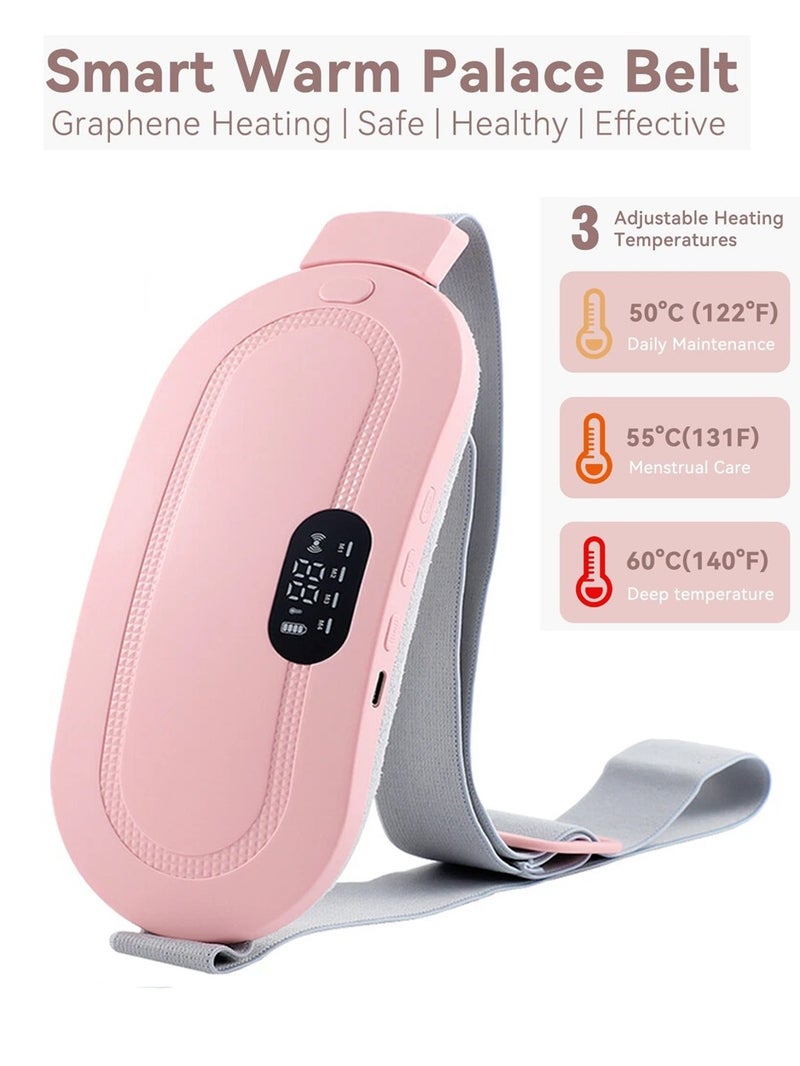 Comfyeer Portable Wireless Menstrual Heating Pad - 3 Heat Levels & 4 Vibration Massage Modes - Image 1