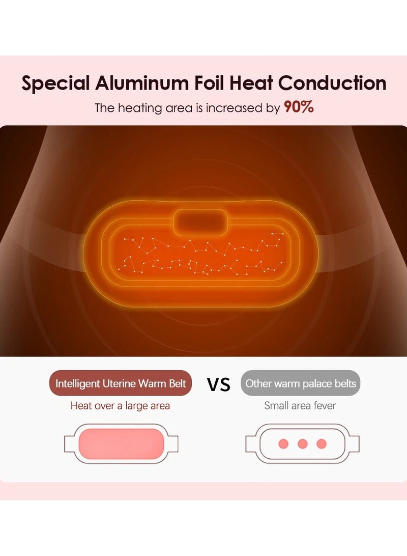 Comfyeer Portable Wireless Menstrual Heating Pad - 3 Heat Levels & 4 Vibration Massage Modes - Image 5
