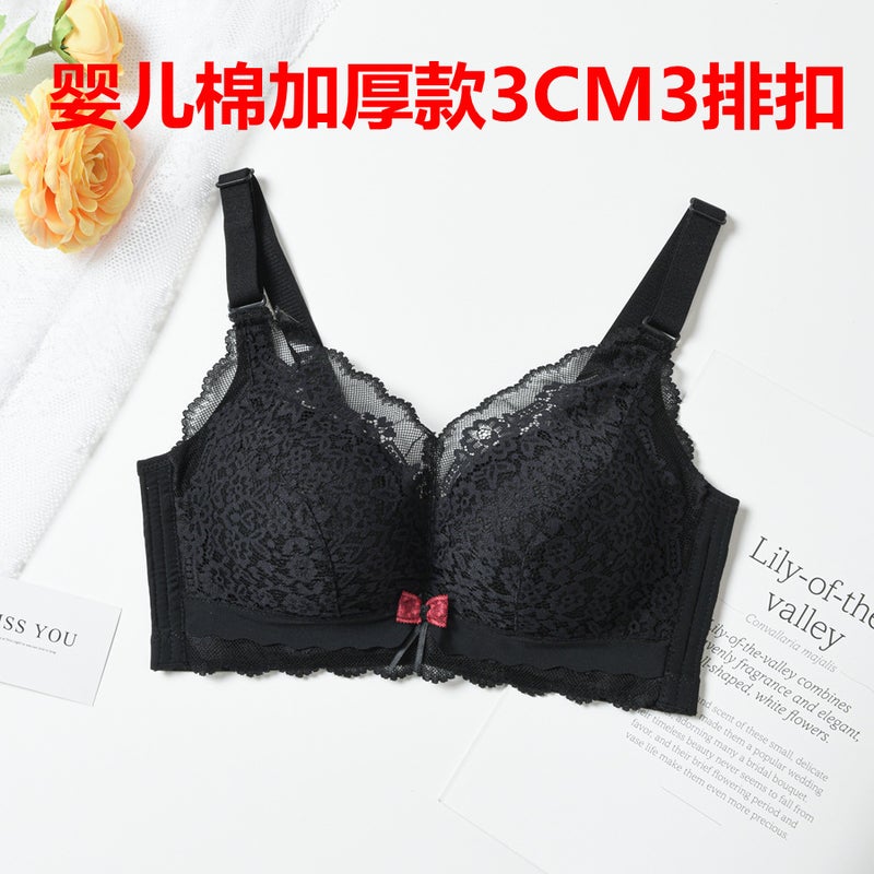 Baby Cotton Wireless Bra Anti-Sagging Padded Big Red - Image 2
