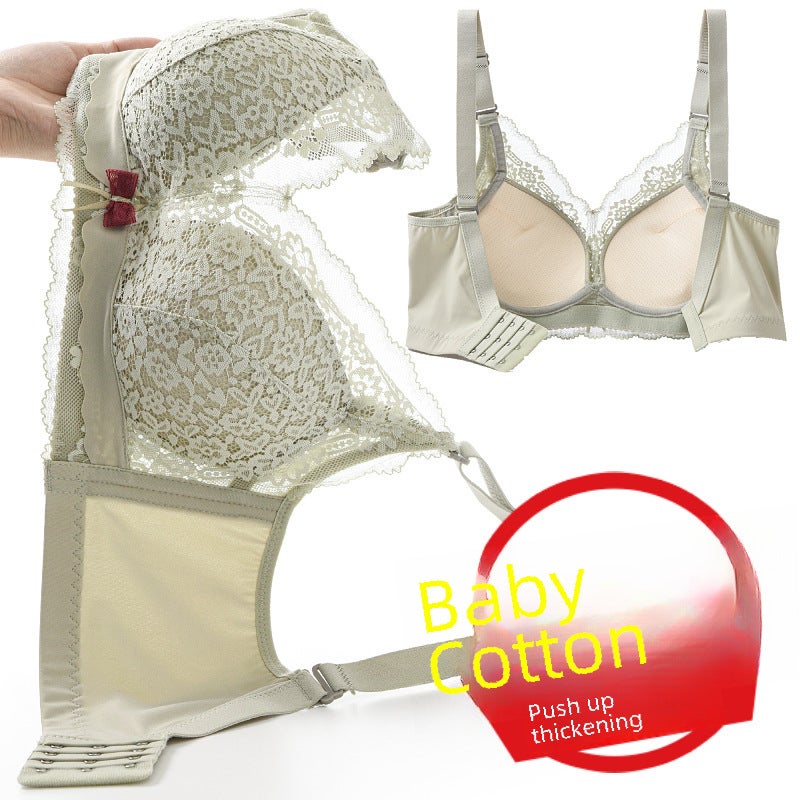Baby Cotton Wireless Bra Anti-Sagging Padded Big Red - Image 4