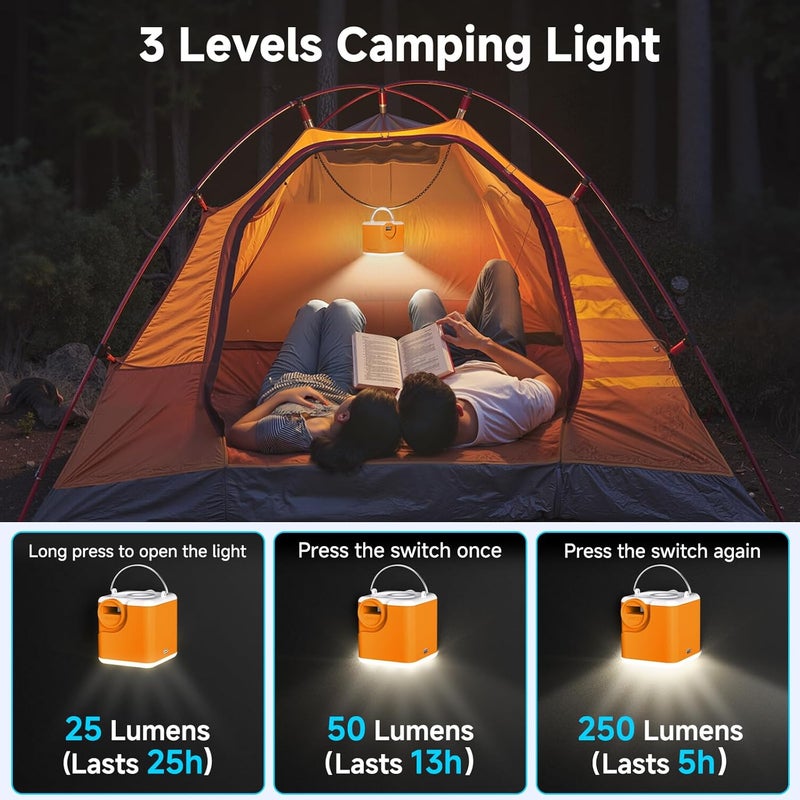 Clopria Portable Air Pump for Inflatables, 4.5kPa Mini Air Mattress Pump with Camping Light, 2400mAh Battery Rechargeable Air Pump for Pool Floats, Sleeping Pads, Swimming Ring, Vacuum Storage Bags - Image 3