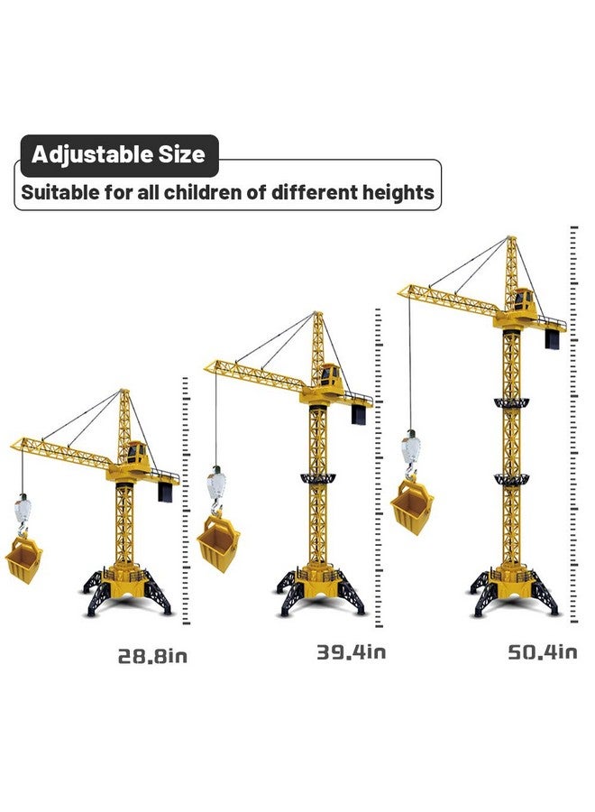 ميني تودو لعبة رافعة Rc، حفارة روبوتية بارتفاع 50.4 بوصة وتردد 2.4 جيجاهرتز، لعبة مركبات بناء تعليمية للأعمار من 6 و7 و8 و9 سنوات للأولاد أو البنات - Image 4