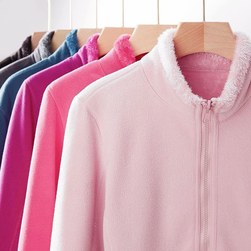 Double-Sided Coral Fleece Coat Women'S Thickened Outdoor Fleece Coat Men'S Sweatshirt Fleece Fleece Top - Image 4