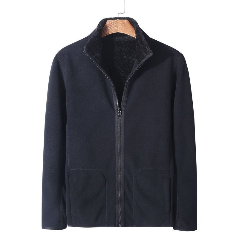 Double-Sided Coral Fleece Coat Women'S Thickened Outdoor Fleece Coat Men'S Sweatshirt Fleece Fleece Top - Image 5