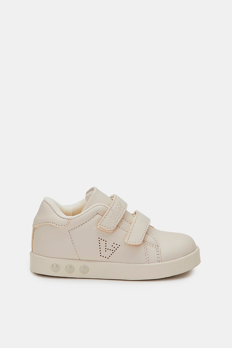 VICCO 313.E19K.100 Oyo Light Up Girl/Boy Sneakers Beige  - Image 1