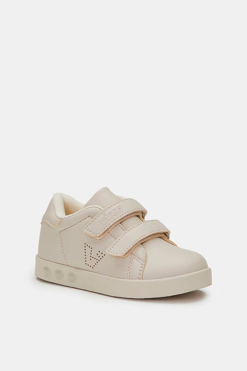 VICCO 313.E19K.100 Oyo Light Up Girl/Boy Sneakers Beige  - Image 2