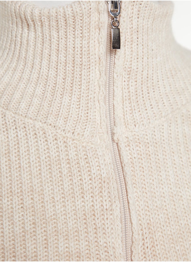 Stone Wide Fit Zipper High Neck Knitwear Sweater TWOAW24KZ00507 - pzsku/ZC2535D316A456B23AE87Z/45/_/1730940056/8415c58f-ed4e-4926-81dd-8f34b108786f