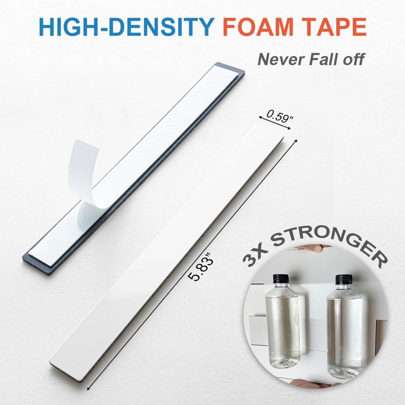 DICOFUN 24-Pack Polished White Peel and Stick Tile Trim, 6" Self Adhesive Molding Edge Trim for Peel and Stick Backsplash - Image 4