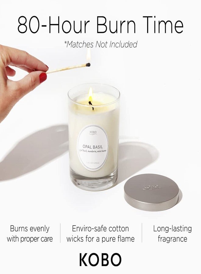 KOBO Sacred Leaning Lily Candle (11 oz) | 100% Pure Soy Candle | All Natural Scented Candle, Hand-Poured in USA | 80 Hour Long Burning Candles | Scented Candles for Home - Image 5