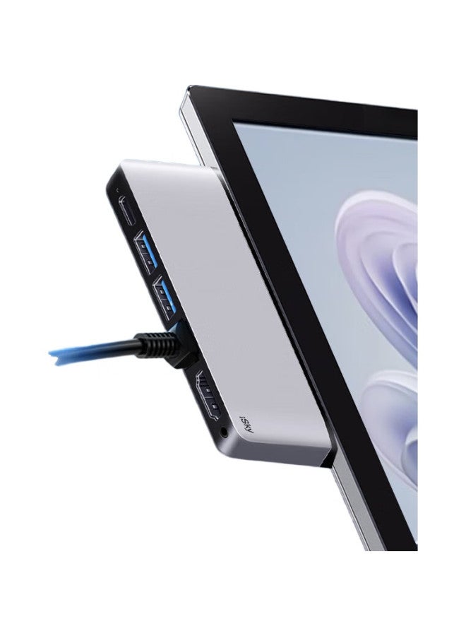 isky Microsoft Surface Pro 9/10/11 Expansion Dock, Thunderbolt 4 High-Speed Transfer, Usb 3.0 Converter, Rj45 Network Port Adapter, Hdmi High-Definition 4K Expansion Dock, Eight-In - Image 3