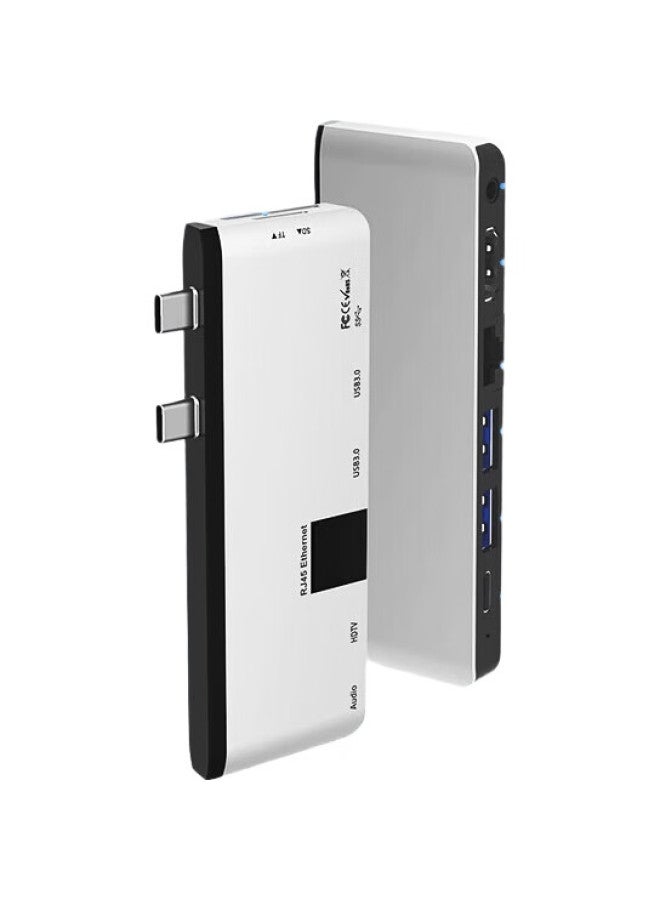 isky Microsoft Surface Pro 9/10/11 Expansion Dock, Thunderbolt 4 High-Speed Transfer, Usb 3.0 Converter, Rj45 Network Port Adapter, Hdmi High-Definition 4K Expansion Dock, Eight-In - Image 1