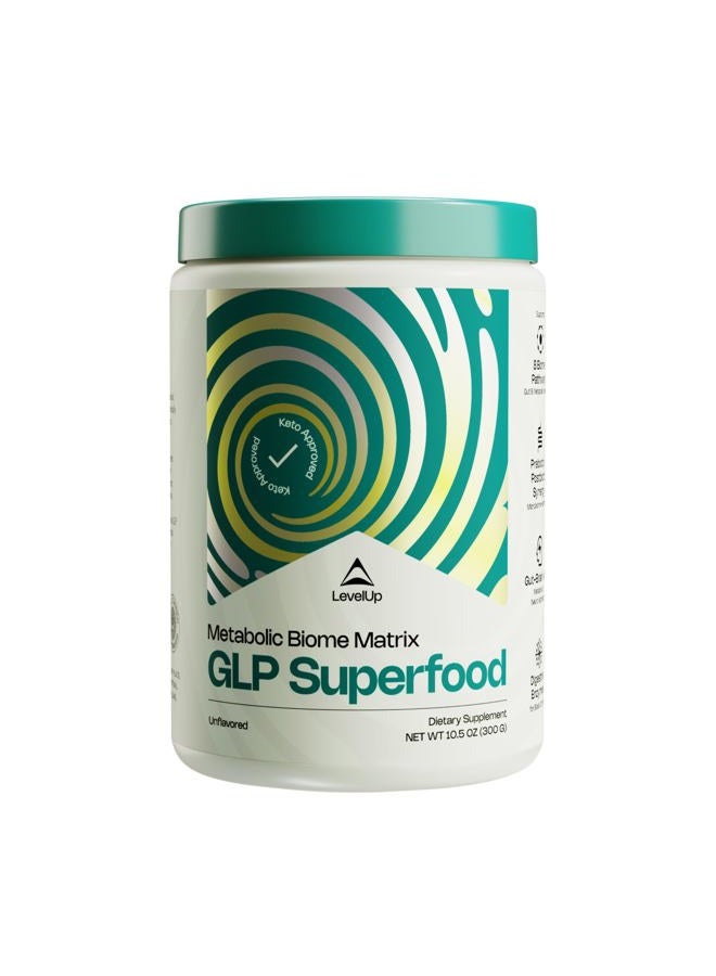 LevelUp Gut Superfood, Fiber Supplement for Leaky Gut, Digestive Problems, Stomach Discomfort, Prebiotic Probiotic Postbiotic XOS Supplement, Gluten-Free, No Additives, Total Gut Health (Unflavored) - Image 1