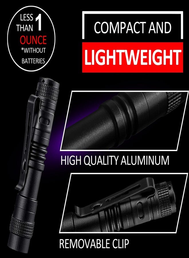 Beieverluck 10 Pack UV Black Light Flashlight Mini 395nm Pen Light with Clip LED Handheld Blacklight Detector for Leak Pet Urine Hotel Inspection Dry Stain and Bed Bug, Small - Image 3
