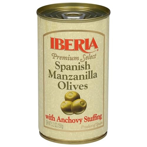 Iberia Spanish Manzanilla Olives Stuffed with Anchovies, 5.25 Oz (Pack of 12) - Image 4