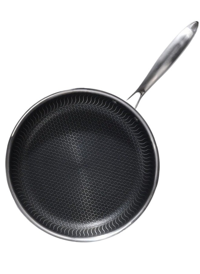 Generic - Stainless Steel Cooking Deep Frying Pan 24 cm - Image 1