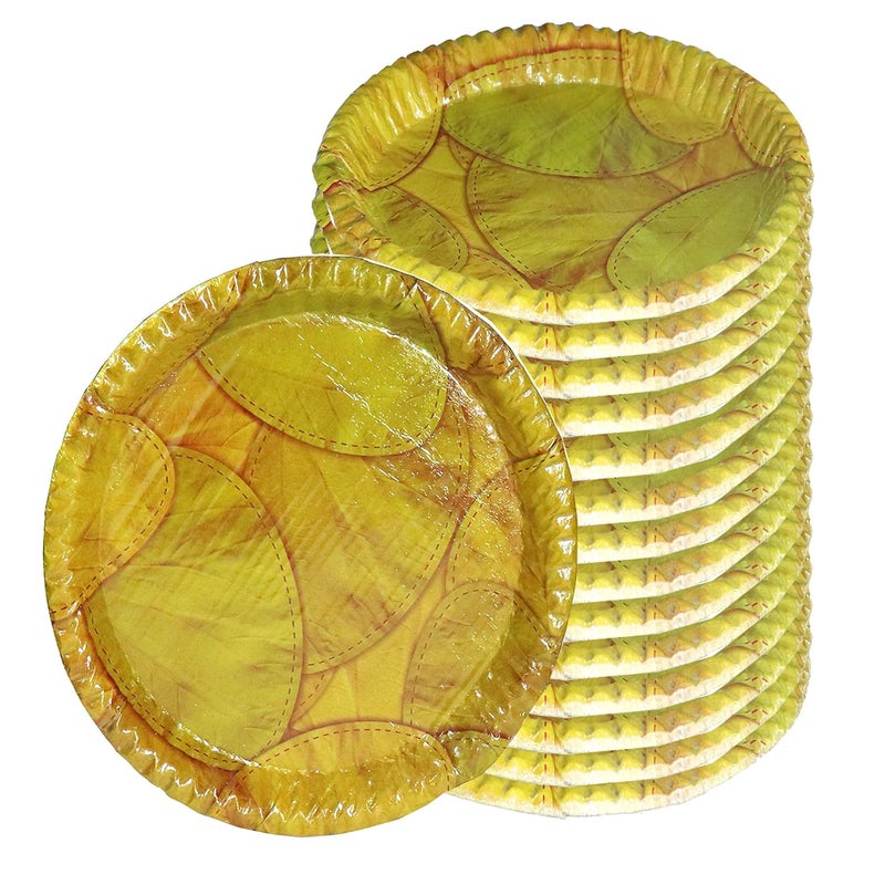 RED WIND 100 Biodegradable_Eco Friendly_12 Inch Paper Dinner Plates_Pack of 25_Natural Paper Plates_RW3 - Image 1