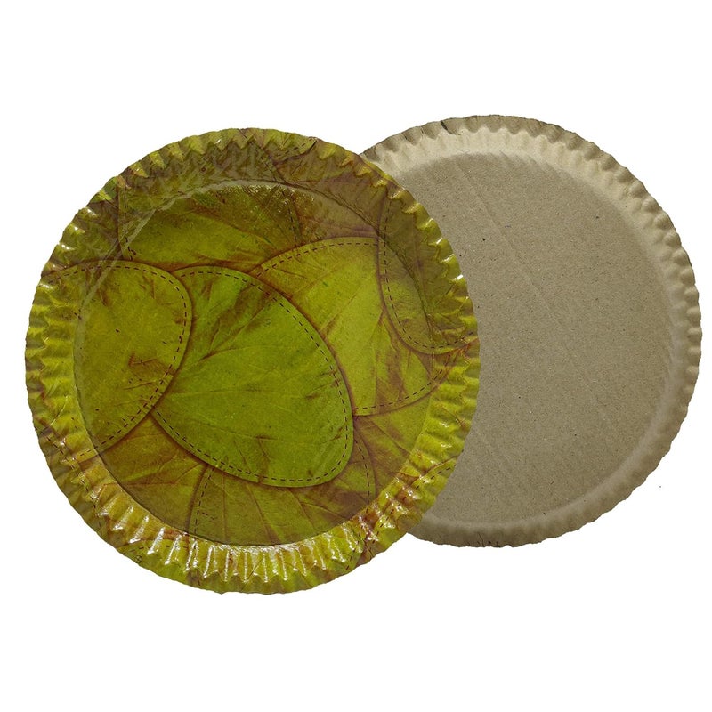 RED WIND 100 Biodegradable_Eco Friendly_12 Inch Paper Dinner Plates_Pack of 25_Natural Paper Plates_RW3 - Image 2