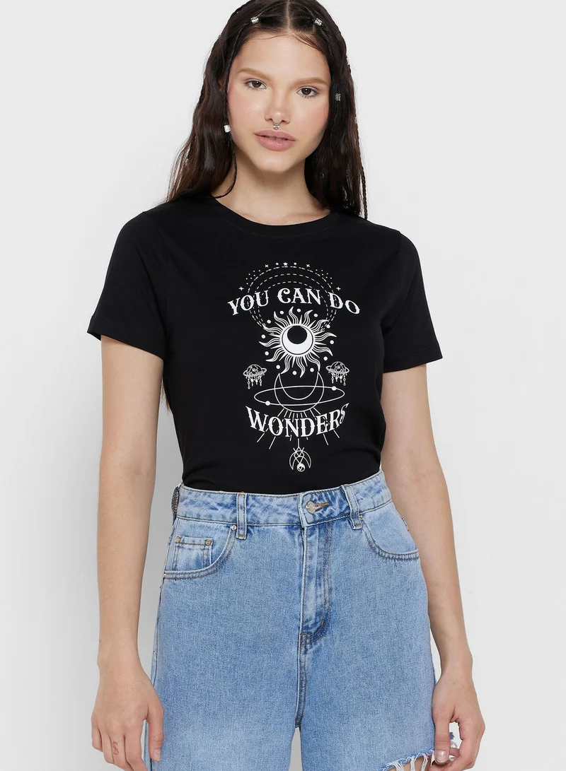 Ginger Regular Fit Graphic T-Shirt